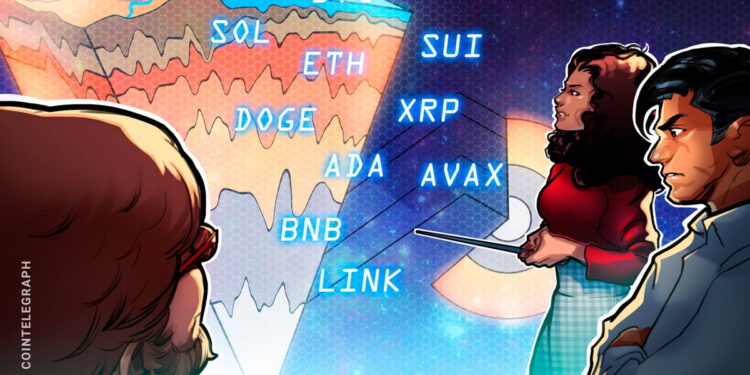 Price predictions 4/25: BTC, ETH, XRP, BNB, SOL, DOGE, ADA, SUI, LINK, AVAX