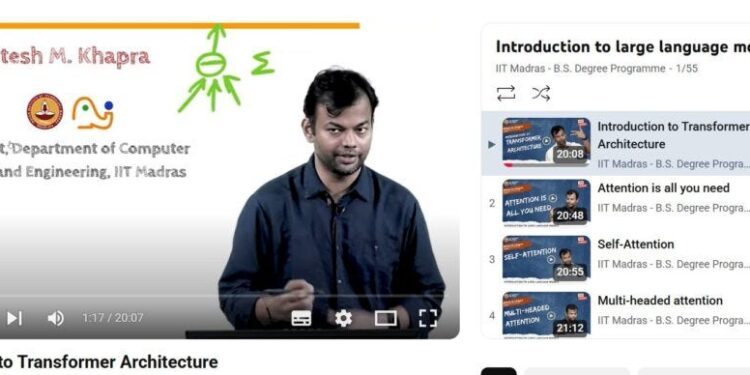 Introduction to Large Language Models: IIT Madras YouTube Course | by Vanita AI | Sep, 2025