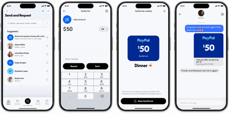 PayPal adds new one-to-one payment links that will soon support crypto