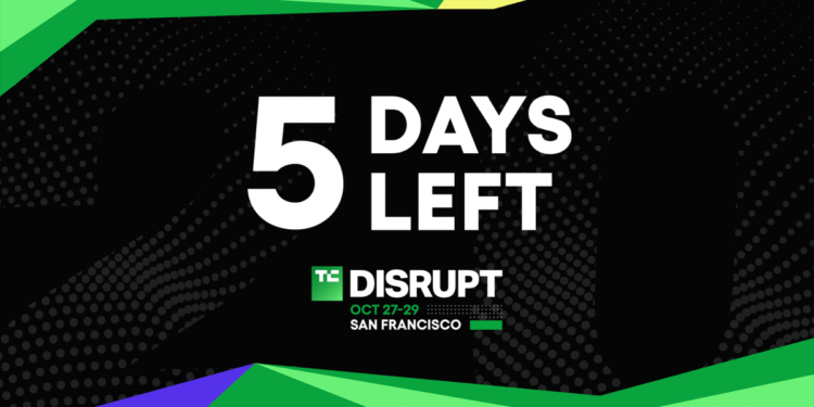 Only 5 days until Disrupt 2025 ignites the startup world
