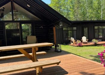 Off-Grid Getaway With Sleek Shipping Container Home and Historic Log Cabin Makes the Perfect Vacation Home for $258K