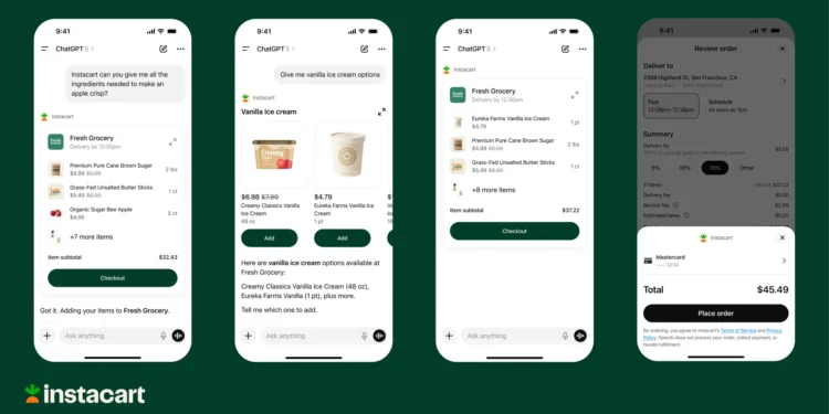 Instacart debuts its new app in OpenAI’s ChatGPT