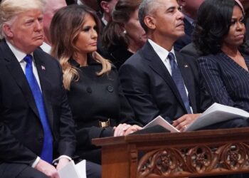 Trump condemns racist video showing Obamas as apes after removing it