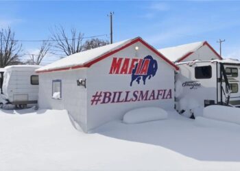 Iconic ‘Bills Mafia House’ That Sits Mere Feet From Buffalo Team’s Highmark Stadium Hits the Market for Sky-High Price