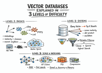 Vector Databases Explained in 3 Levels of Difficulty