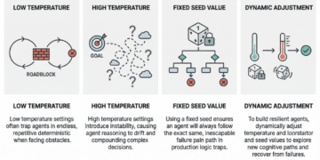 Why Agents Fail: The Role of Seed Values and Temperature in Agentic Loops