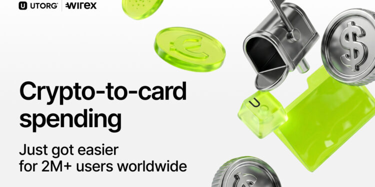 Wirex and Utorg Bring Seamless Crypto-to-Card Spending to 2M+ Users Worldwide