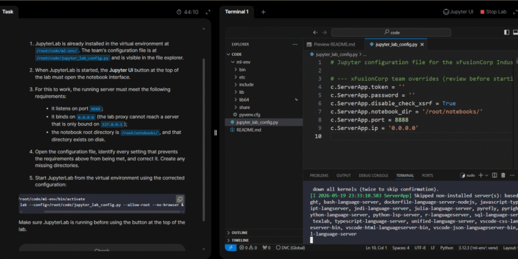 Day 2: Set Up and Configure Jupyter Notebook Server | KodeKloud MLOps Journey