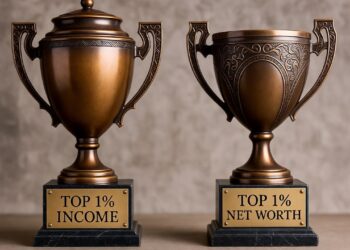 Top 1% Income vs. Top 1% Net Worth: Which Is Harder to Get?