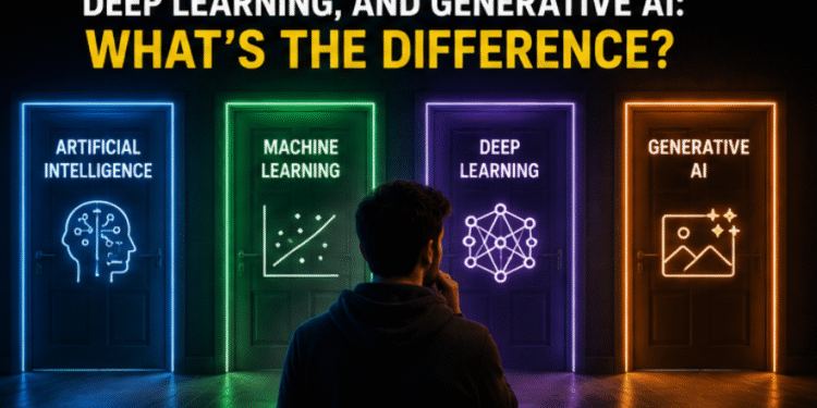 AI, Machine Learning, Deep Learning, and Generative AI: What’s the Difference?