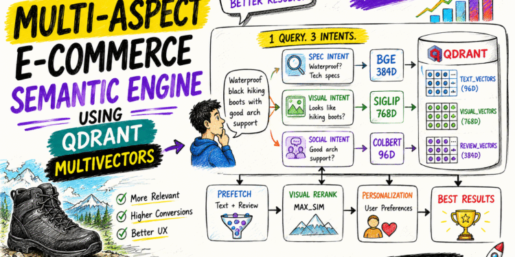 Multi-Aspect E-Commerce Semantic Engine Using Qdrant Multivectors
