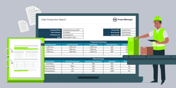 8 Free Production Report Templates for Excel & Word
