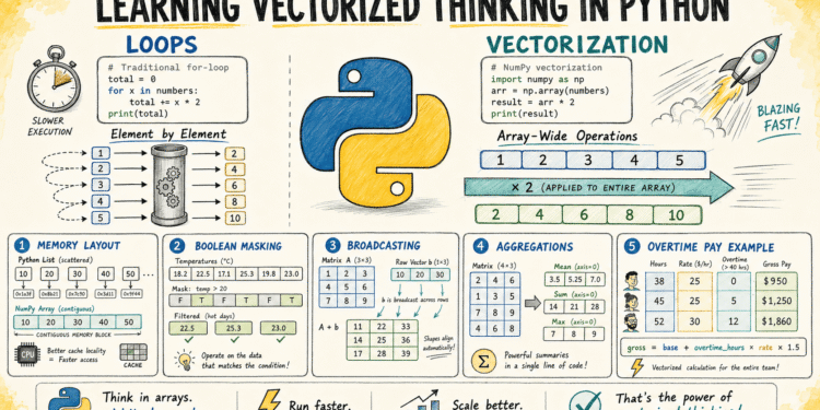 Learn Vectorized Thinking in Python Through Examples