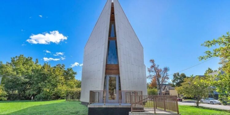 Iconic Triangle House Angles Its Way Back Onto the Market With a Price Cut