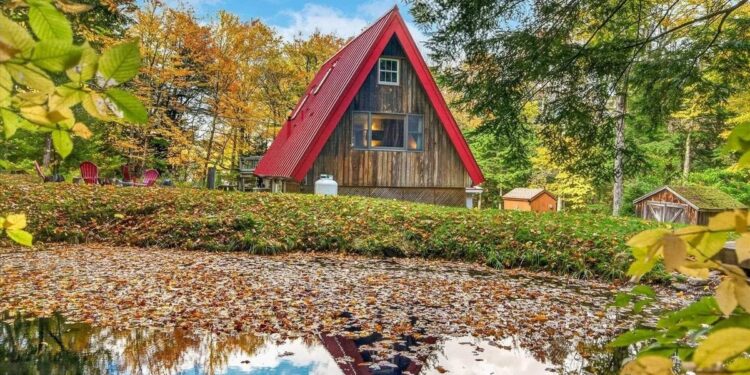 $399K Vermont A-Frame Comes Fully Furnished