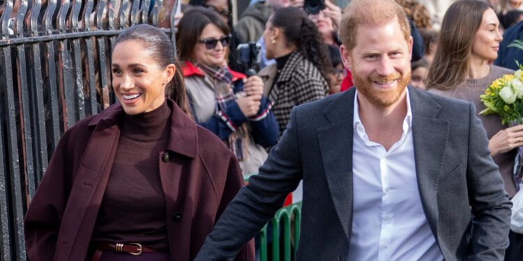 Meghan Markle Says ‘It’s Great to Be Back’ as She and Prince Harry Step Out